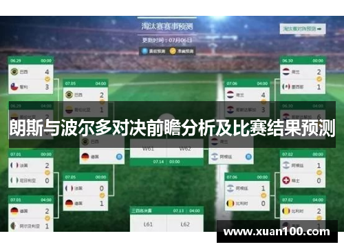 朗斯与波尔多对决前瞻分析及比赛结果预测